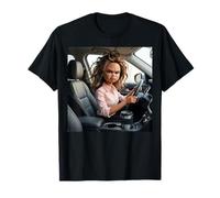 Driving To Work Meme Funny Maglietta