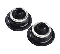 Drivstraw Adattatore per mozzo della bicicletta a sgancio rapido per assale passante, tappo terminale in lega di alluminio anteriore M9 a 15 mm 100 mm, posteriore M10, a 12 mm da 135 a 142 mm