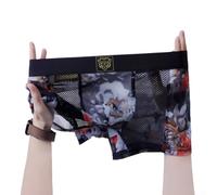 Drivstraw Boxer Uomo Mesh Elasticizzato vestibilità Comoda Boxer Uomo Mesh | retro per unica, mesh traslucido, elastico alto per libertà di movimento totale