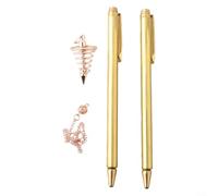 Drivstraw Canne rabdomanti in rame al 99,9% con pendolo, asta retrattile a forma di L in metallo per la caccia al tesoro, la ricerca dell'acqua e gli strumenti di rilevamento Feng Shui (3 pezzi)