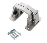 Drivstraw Cerniera in acciaio inossidabile per porte in pietra e porte idranti, resistente, capacità di carico 50-200 kg, oscillazione a 180 gradi, compatibile con porte spesse, argento (50 kg)