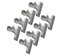 Drivstraw Clip per sacchetti di cibo in acciaio inox, resistenti clip di tenuta per patatine, snack, cereali e sacchetti di caffè, organizzazione della cucina e dell'ufficio, confezione da 8 o 12 (8