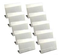 Drivstraw Cornice in acrilico trasparente a forma di L, per cartellini prezzi, menù, foto e certificati, 10 x 15 cm, orientamento verticale o orizzontale su un lato,