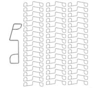 Drivstraw Cunei per pannelli di recinzione in acciaio inox, 25/50 pezzi, clip anti-sonaglio, stabilizzatore per recinzione da giardino, 9,5 x 2 x 1,8 cm (50 pezzi)