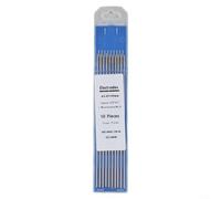 Drivstraw Elettrodi di tungsteno per saldatura TIG, 10 pezzi, elettrodo di tungsteno al lantanio, punta blu WL15, 1,0-3,2 mm, per saldatura AC Tig (3,2 mm x 150 mm)