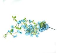 Drivstraw Fiori di vite artificiali da appendere, 100 cm, fiori di gelsomino finto e gloria mattutina, ghirlanda per interni ed esterni, decorazione per feste di nozze (gelsomino invernale blu)