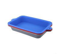 Drivstraw Fodere in silicone per griglie Weber, riutilizzabili, confezione da 3, 21,9 cm di lunghezza x 15,2 cm di larghezza x 144,8 cm di altezza, blu, rosso, grigio, per barbecue all'aperto