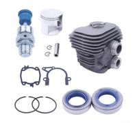 Drivstraw Gruppo cilindro da 50 mm per seghe da taglio TS410 e TS420 - Lega di alluminio, resistente al calore, kit di ricambio standard OEM con pistone, anelli e guarnizioni
