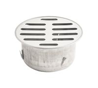 Drivstraw Inserto di scarico a pavimento in acciaio inossidabile per tetti esterni, balconi e giardino, manicotto di scarico compatibile con tubi in PVC da 50-200 mm, design cavo anti-blocco (tubo da