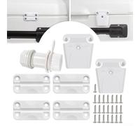Drivstraw Kit cerniere e chiusure di ricambio per refrigeratori Igloo - Include 4 coppie di cerniere, 2 chiavistelli con paletti, scarico e 22 viti - Compatibile con Igloo 25-165QT