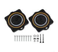 Drivstraw Kit Ricostruzione Diaframma Aria per HP-60 e per HP-80, kit di riparazione di ricambio con 2 diaframmi e 10 rondelle di serraggio a vite, plastica nera