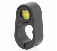 Drivstraw Livella a bolla di centraggio in lega di alluminio, fiala rotonda con supporto per palo di diametro 36 mm, accessori per mappatura GPS per topografia, nero (25 mm)