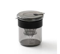Drivstraw Macchina da caffè portatile 3 in 1 con pentola e bilancia fatta a mano, tazza da caffè da viaggio, campeggio, gocciolatore in vetro borosilicato progettato per caffè macinato medio