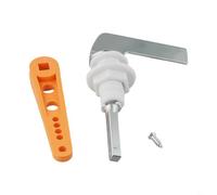 Drivstraw Maniglia per cisterna a filo per WC, leva in metallo placcato in lega di zinco con impugnatura ergonomica, compatibile con la maggior parte delle cisterne, per una facile installazione