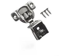 Drivstraw Overlay Soft Close 6 vie regolabili nascosto cerniere per armadio da cucina, finitura in acciaio inox resistente, allineamento a 3 vie, adatto per porte da 2" a -/2" (-/4")