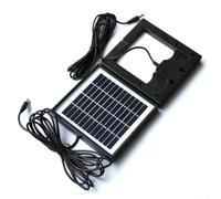 Drivstraw Pannello solare policristallino da 2 W 12 V per uso esterno, vetro laminato con telaio, cavo con connettore DC 5521, compatto, 140 x 135 mm, per progetti di ricarica fai da te