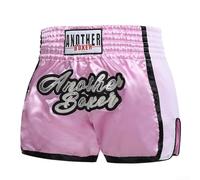 Drivstraw Pantaloncini da boxe, Muay Thai, combattimento, MMA, kick boxing, arti marziali, allenamento, combattimento, abbigliamento unisex (L rosa)