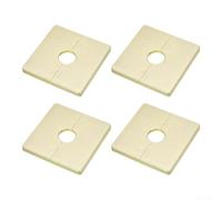 Drivstraw Placca con flangia divisa in ABS, copertura quadrata da 86 mm, per tubi in plastica D20 e DN15, sigillatrice impermeabile per tubi in bagno, cucina e riscaldamento