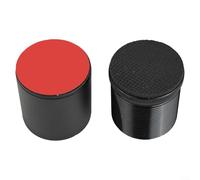 Drivstraw Rialzi per mobili regolabili in altezza, con tappetini antiscivolo per piedi del letto, supporto ammortizzante, per ridurre al minimo rumore e movimento, sulle gambe dei mobili (nero)