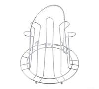Drivstraw Scolapiatti sottosopra in acciaio inossidabile per cucina e bar, 6 o 8 posizioni, organizer salvaspazio da banco (6 bit-L)