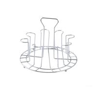 Drivstraw Scolapiatti sottosopra in acciaio inossidabile per cucina e bar, 6 o 8 posizioni, organizer salvaspazio da bancone (8bit-S)