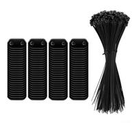 Drivstraw Set di montaggio per protezione della privacy, clip in PVC resistente alle intemperie con fascette per cavi, kit da 50 o 100 pezzi per recinzione da giardino, tappetino per canne, ringhiera