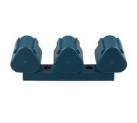 Drivstraw Supporto da parete per batteria Bosch 10,8 V 12 V e per M12, staffa di stoccaggio per batterie agli ioni di litio 3 in 1 con viti, display organizer per sala attrezzi (blu)