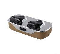 Drivstraw Supporto organizer per occhiali da sole per visiera auto con montaggio, struttura in materiale ABS in tre colori a scelta (beige)