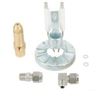 Drivstraw Ugello spray atomizzatore per bruciatore di oli esausti, kit di ugelli a sifone in ottone con elettrodo e fiamma per anello, particelle di nebbia regolabili da 0,5-2,0 mm per olio pesante