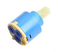 Drivstraw Valvola di ricambio in ceramica da 35 mm o 40 mm, per rubinetti miscelatore monocomando per lavabo da cucina e bagno, a prova di perdite, quarto di giro, in plastica (35 mm)