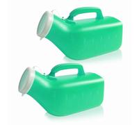 DRJKHL Bottiglie for urina, orinatoi Portatili for Uomini, Anti-rovesciamento da 1200 ml for Ospedale, incontinenza, Esterno, Auto, Viaggio(Green2men)