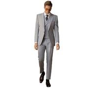 Drkobr Uomo Abito 3 Pezzi Formale Matrimonio Affari Sposo Prom Un Bottone Tuxedos Giacca Gilet Pantaloni