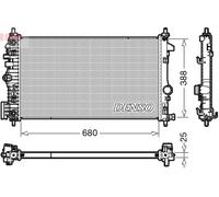 DRM20108 DENSO Radiatore, Raffreddamento motore per OPEL