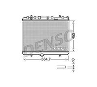 DRM21055 DENSO Radiatore, Raffreddamento motore per CITROËN,DS,OPEL,PEUGEOT