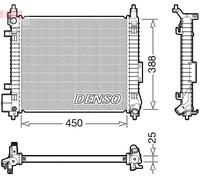 DRM46061 DENSO Radiatore, Raffreddamento motore per NISSAN