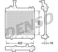 DRM47026 DENSO Radiatore, Raffreddamento motore per NISSAN