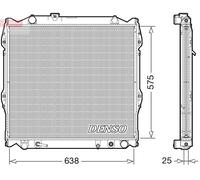 DRM50138 DENSO Radiatore, Raffreddamento motore per TOYOTA
