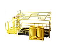 DRMEE Scolapiatti Stabile Scolapiatti Scolapiatti Con Scolapiatti Portaposate, Scolapiatti Con Scolapiatti Per Bancone Da Cucina Moderno Organizzatore da Cucina(Yellow)