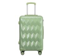 DRMEE Valigie Trolley Viaggio Bagagli Rigidi Espandibili Con Ruote Girevoli, Maniglia Telescopica Per Bagagli Da Viaggio Bagaglio (Color : Grün, Size : 28 in)