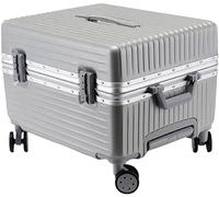 DRMEE Valigie Trolley Viaggio Bagaglio A Mano Valigia Con Manico Largo 20 Pollici, Guscio Rigido Con Telaio In Alluminio, Ruote Girevoli Bagaglio (Color : Blue,Silver, Size : 20inch)