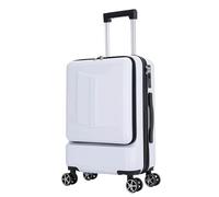 DRMEE Valigie Trolley Viaggio Set di valigie per bagagli Trolley da viaggio in ABS + PC con scomparto tascabile Bagaglio (Color : B, Size : 20")