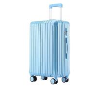 DRMEE Valigie Trolley Viaggio Valigia Con Ruote Girevoli Valigie Rigide Leggere E Scorrevoli Per Viaggi D'affari Bagaglio (Color : Blue, Size : 22in)