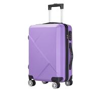 DRMEE Valigie Trolley Viaggio Valigia Rigida Per Bagaglio A Mano Con Ruote Girevoli Valigia Rigida Leggera Bagaglio (Color : Purple, Size : 24in)
