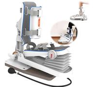 Drmoxin Attrezzo Elettrico per Lo Stretching dell'articolazione della Caviglia,Attrezzatura per l'allenamento della Riabilitazione della Caviglia per lussazioni, lesioni ai legamenti,Manual