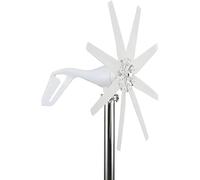 Drmoxin Kit Generatore Eolico, Generatore Eolico a 8 Pale da 10000 W, 12 V, 24 V, 48 V, con Regolatore Mppt, per La Ricarica di Barche Domestiche O Case Mobili 48V