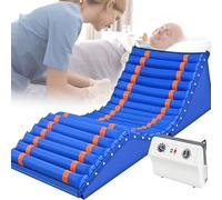 Drmoxin Materasso antidecubito Gonfiabile, coprimaterasso a Pressione alternata per prevenire Le piaghe da decubito, con Pompa ad Aria per pazienti Anziani Costretti a Letto,T05A