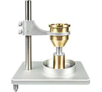 Drmoxin Misuratore di Densità Apparente E Misuratore di Scorrevolezza 2 in 1 per Polveri con Imbuto da 2,5 Mm E Imbuto da 5 Mm, Altezza Regolabile, per Polveri Metalliche E Non Metalliche,Brass