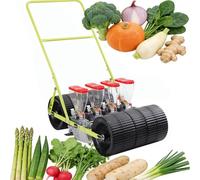 Drmoxin Seminatrice per Mais e soia | Seminatrice Manuale per ortaggi per Semi da 2 a 10 mm | Seminatrice Manuale Portatile per la Semina di precisione su terrazze e pendii 4row