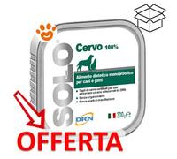 DRN Solo alimento monoproteico cane e gatto 300 gr: Cervo