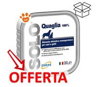DRN Solo alimento monoproteico cane e gatto 300 gr: Quaglia